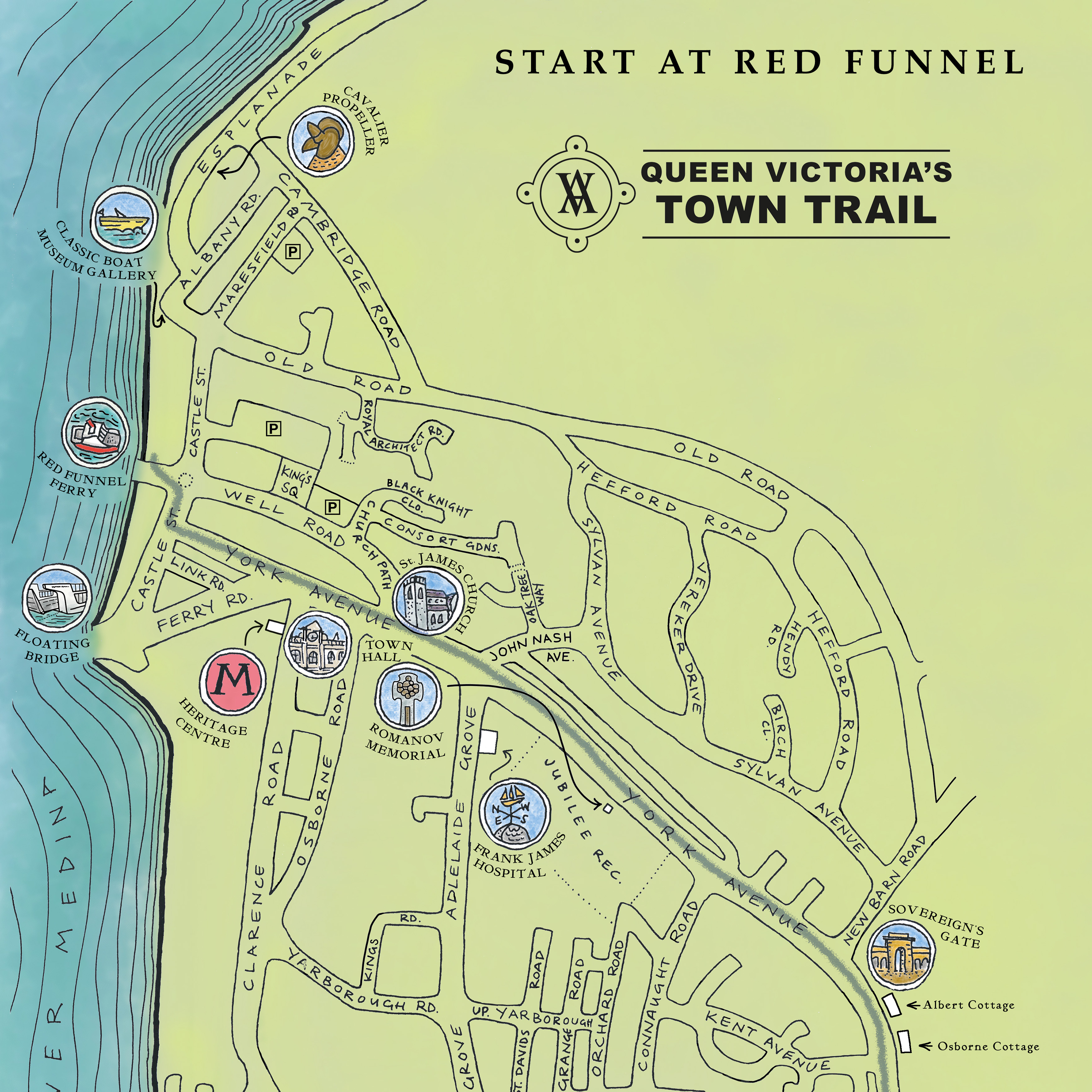 Map | Queen Victoria's Town Trail